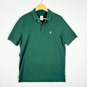 Brooks Brothers Polo Shirt M Green Supima Cotton Original Fit Classic Preppy
